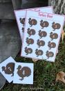 <p>This is no wild goose chase! Using these fun printables, create a turkey-themed scavenger hunt for your kids right in your own backyard. If they manage to track down every one of the 12 turkeys, they'll win a small prize.</p><p><strong>Get the tutorial at <a href="http://bloomdesignsonline.com/2012/11/turkey-hunt.html" rel="nofollow noopener" target="_blank" data-ylk="slk:Bloom Designs Online;elm:context_link;itc:0;sec:content-canvas" class="link ">Bloom Designs Online</a>.</strong></p><p><strong><a class="link " href="https://www.amazon.com/Madelaine-Detailed-3-dimensional-Semi-solid-Chocolate/dp/B07X31D21G?tag=syn-yahoo-20&ascsubtag=%5Bartid%7C10050.g.4698%5Bsrc%7Cyahoo-us" rel="nofollow noopener" target="_blank" data-ylk="slk:Shop Now;elm:context_link;itc:0;sec:content-canvas">Shop Now</a><br></strong></p>