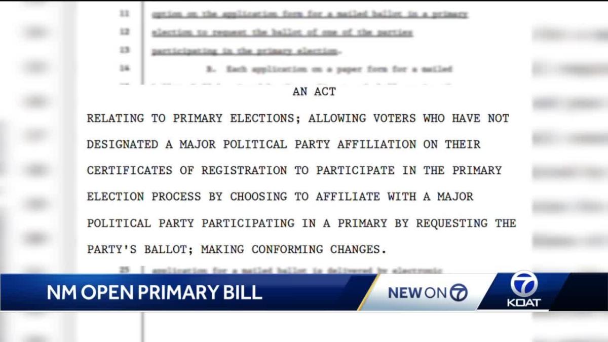 New Mexico house bill proposes changes to state primary elections