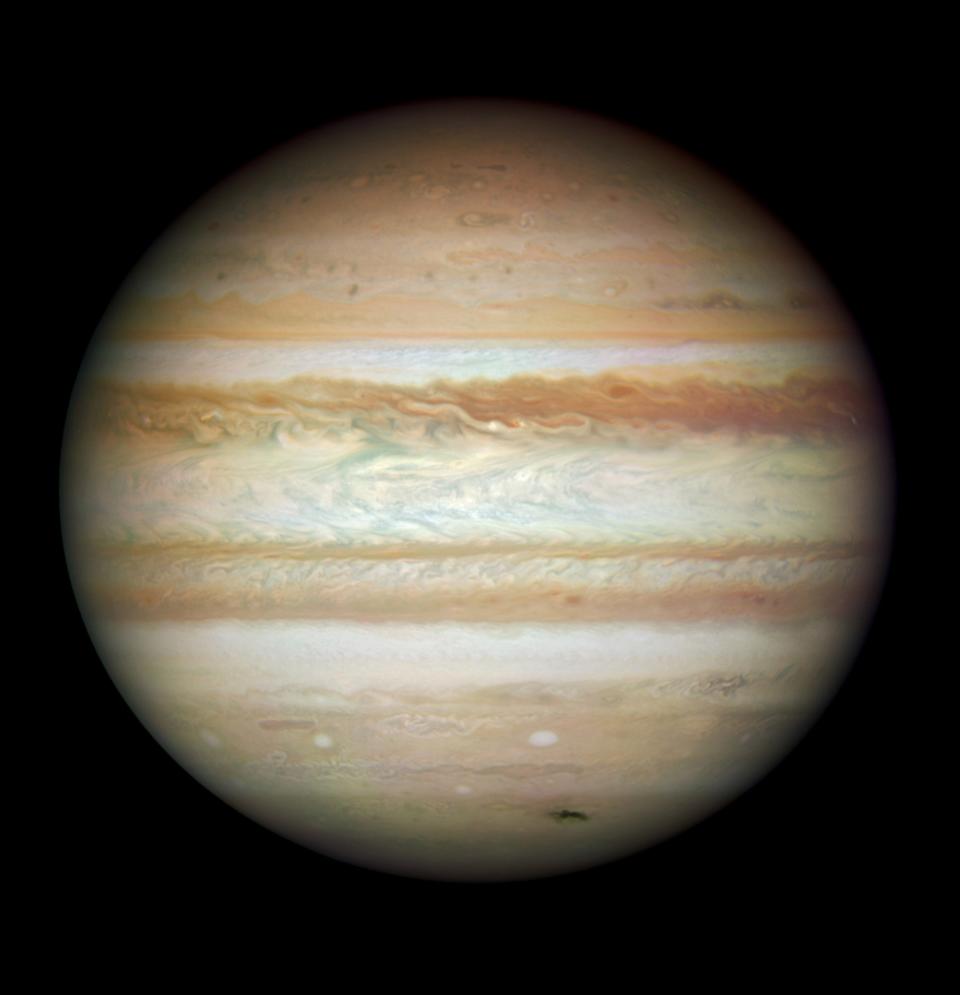 In this image provided by NASA, ESA, and the Hubble SM4 ERO Team, the planet Jupiter is pictured on July 23, 2009 in Space.