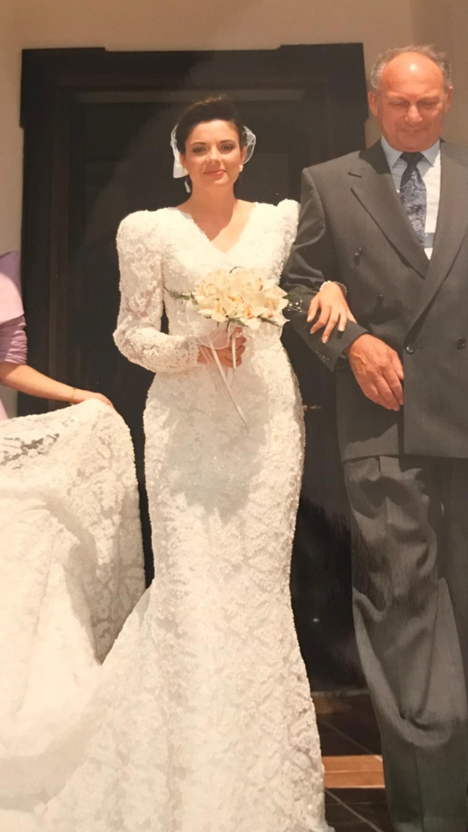 A photo of Rapp's mother from her wedding.