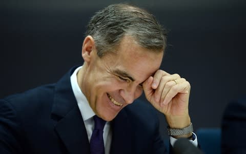 Governor of the Bank of England Mark Carney speaks during the Bank of England's Financial Stability Report press conference at the Bank of England on December 16, 2014 in London, England.  - Credit: Getty