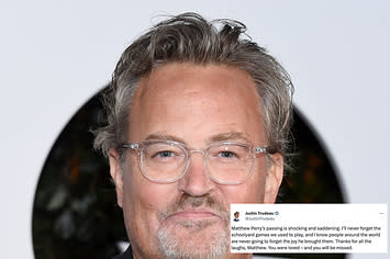 Closeup of Matthew Perry