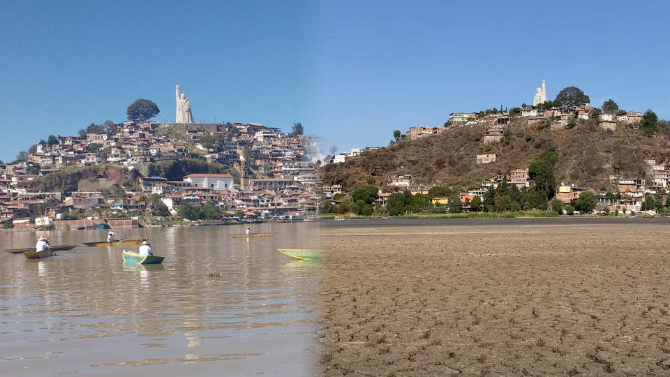 Le lac touristique de Pátzcuaro au Mexique est en train de disparaître. 
(Recorriendo México, décembre 2018 - El Purepeche, avril 2024) 