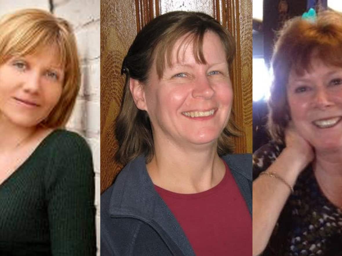 From left to right, Anastasia Kuzyk, Nathalie Warmerdam and Carol Culleton were murdered in September 2015. (CBC News - image credit)