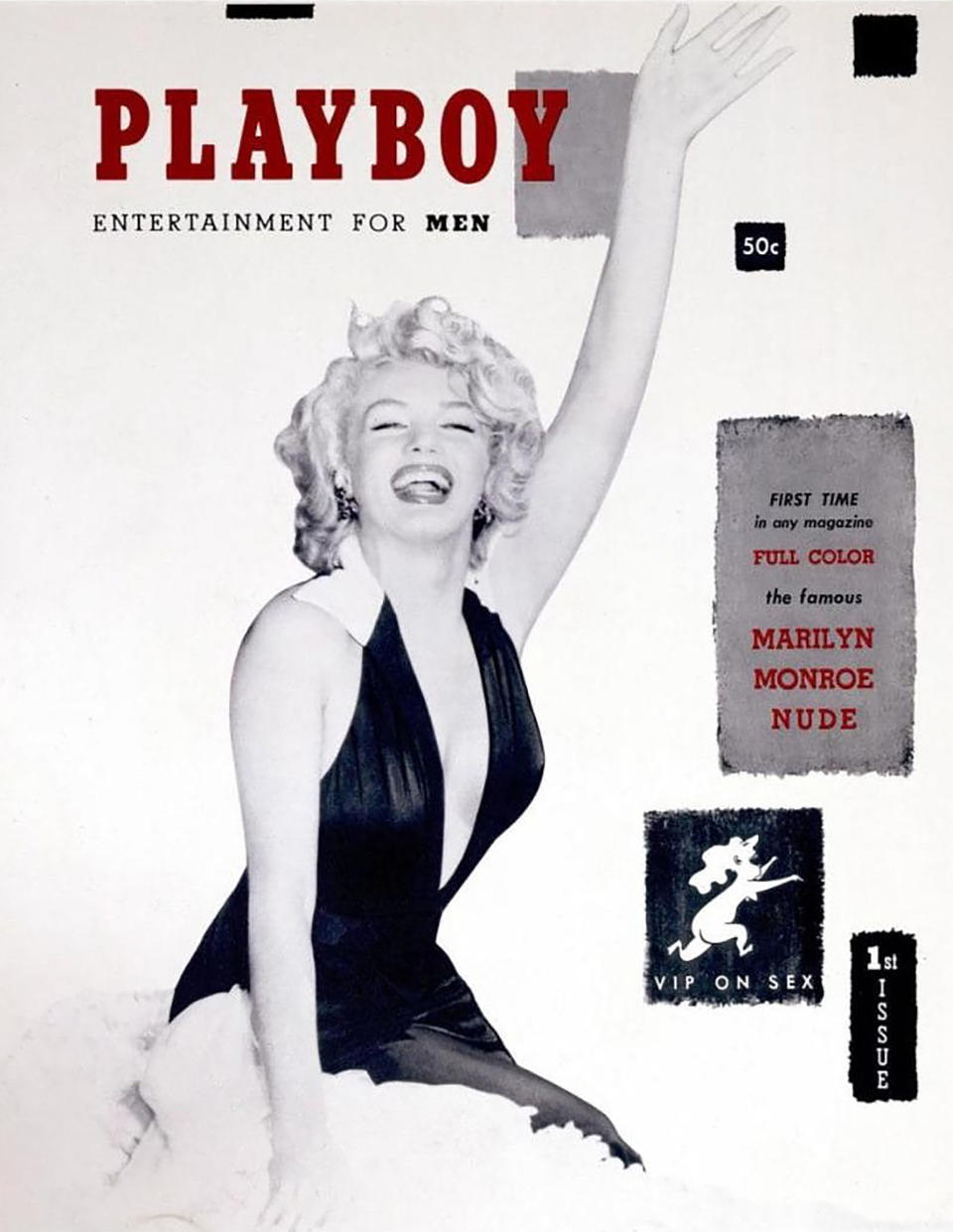 The first issue of Playboy famously featured a full nude spread of the world's most famous pin-up, Marilyn Monroe, at the height of her career in December of 1953. It was the same year as the release of "Gentleman Prefer Blondes" and "How to Marry a Millionaire." &nbsp;