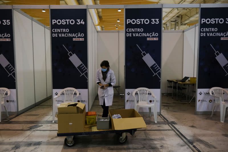 Biggest coronavirus disease (COVID-19) vaccination center set to open in Lisbon