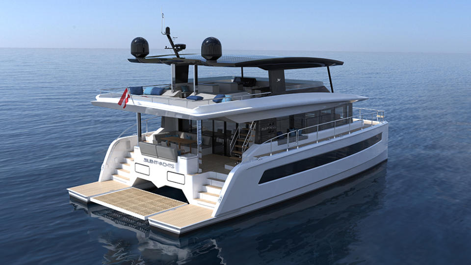 Silent 80 3-Deck Open Electric Catamaran