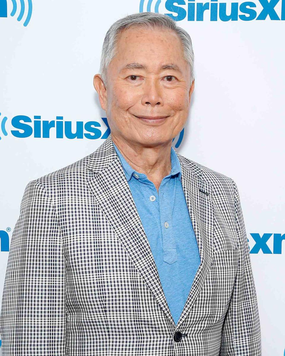 George Takei visits SiriusXM Studios on August 13, 2019 in New York City.