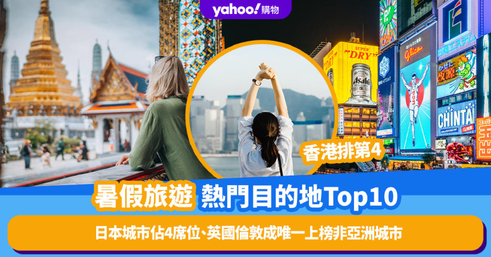 暑假旅遊熱門目的地排名Top10！日本城市佔4席位、香港排第4、英國倫敦成唯一上榜非亞洲城市