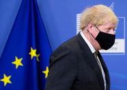 EU Commission President von der Leyen meets British PM Johnson in Brussels