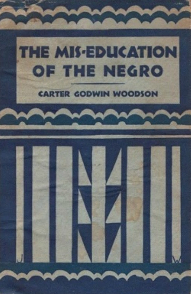 Original book cover for "The Mis-Education of the Negro"