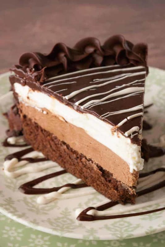 Mindee’s Cooking Obsession<p>Impress your family and friends with this delicious copycat cake. Nobody would guess it didn’t come from an Olive Garden restaurant!</p><p><strong>Get the recipe: <a href="https://mindeescookingobsession.com/black-tie-mousse-cake/" rel="sponsored" target="_blank" data-ylk="slk:Black Tie Mousse Cake;elm:context_link;itc:0;sec:content-canvas" class="link ">Black Tie Mousse Cake</a></strong></p>