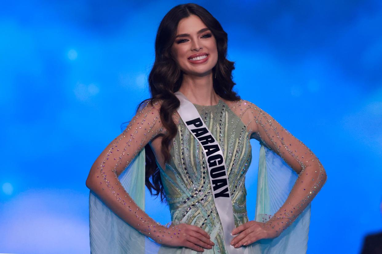 Miss Paraguay, Nadia Ferreira, durante el concurso de bvelleza 70th Miss Universe en 2021. (Photo by Menahem KAHANA / AFP) (Photo by MENAHEM KAHANA/AFP via Getty Images)