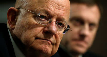 Director of National Intelligence James Clapper testifies before a Senate Armed Services Committee hearing on foreign cyber threats, on Capitol Hill in Washington, U.S., January 5, 2017. REUTERS/Kevin Lamarque