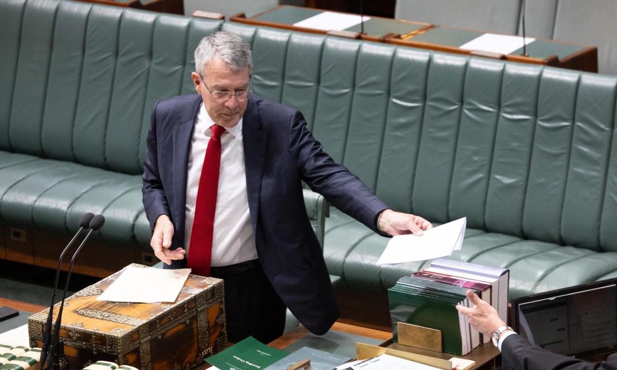 <span>The proposed doxing legislation introduced by attorney general Mark Dreyfus includes jail terms of up to six years for the basic offence.</span><span>Photograph: Mike Bowers/The Guardian</span>