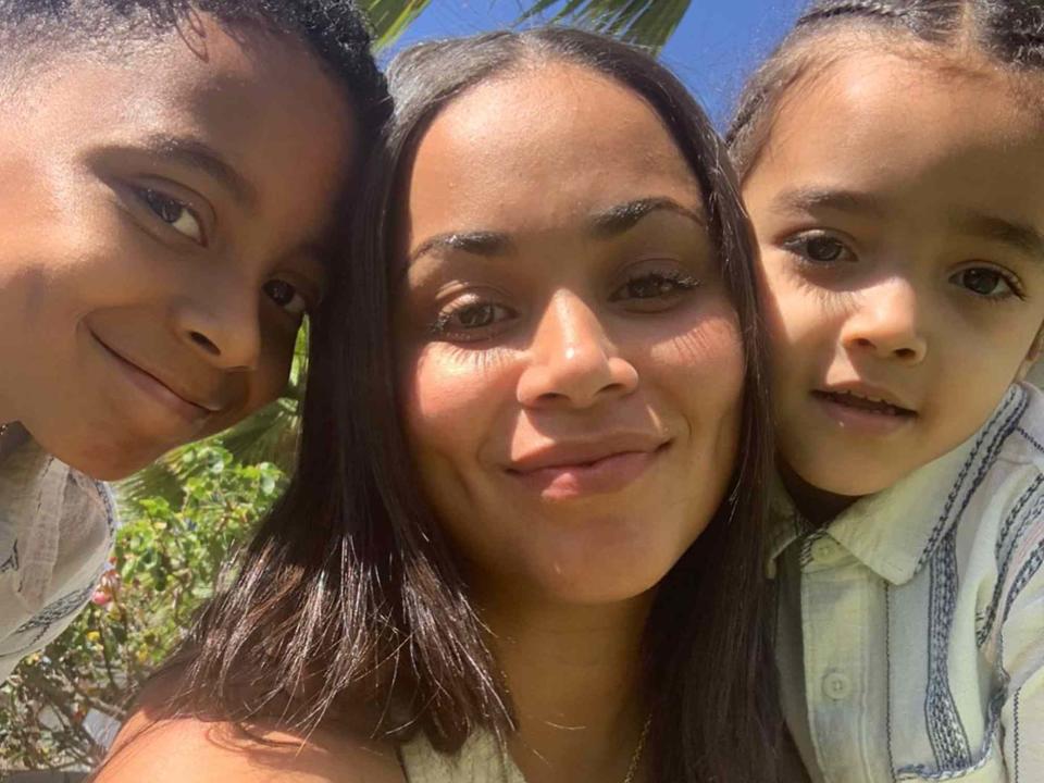 <p>Lauren London Instagram</p> Lauren London and her kids Kameron and Kross. 