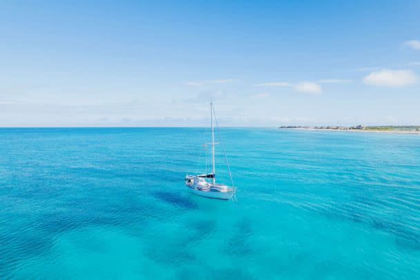 PHOTO: Sailboat anchored in Bimini, Bahamas. (Stock Photo/Getty Images)