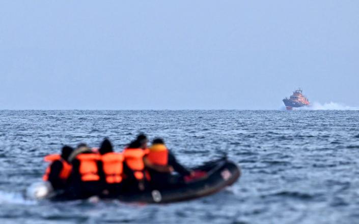 Albanian Channel migrants crime wave UK criminals jail prison sentence small boats - Ben Stansall/AFP via Getty Images