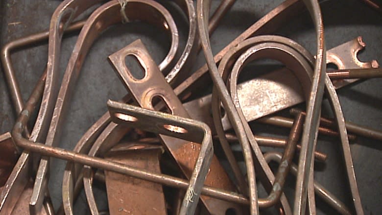 Stolen copper showing up again in Calgary scrap yards