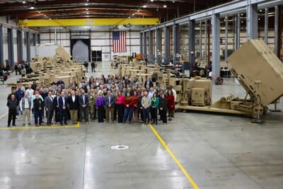 The Leidos Dynetics team celebrated the successful delivery of its Enduring Shield launchers. (Photo credit: Leidos Dynetics)