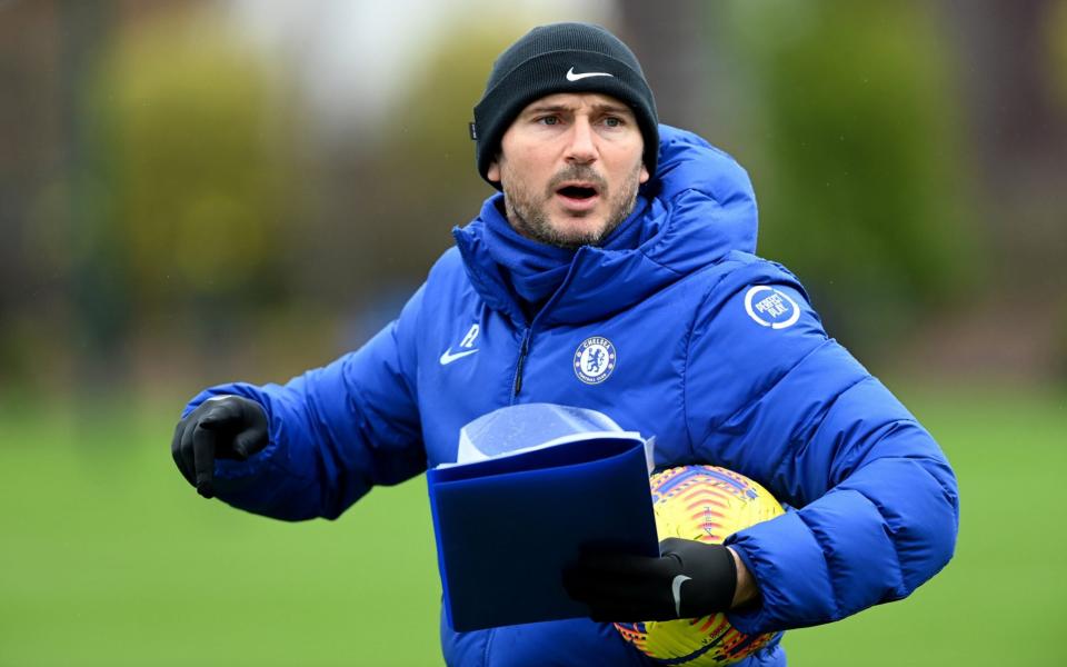 Frank Lampard of Chelsea during a training session at Chelsea Training Ground  - Getty Images