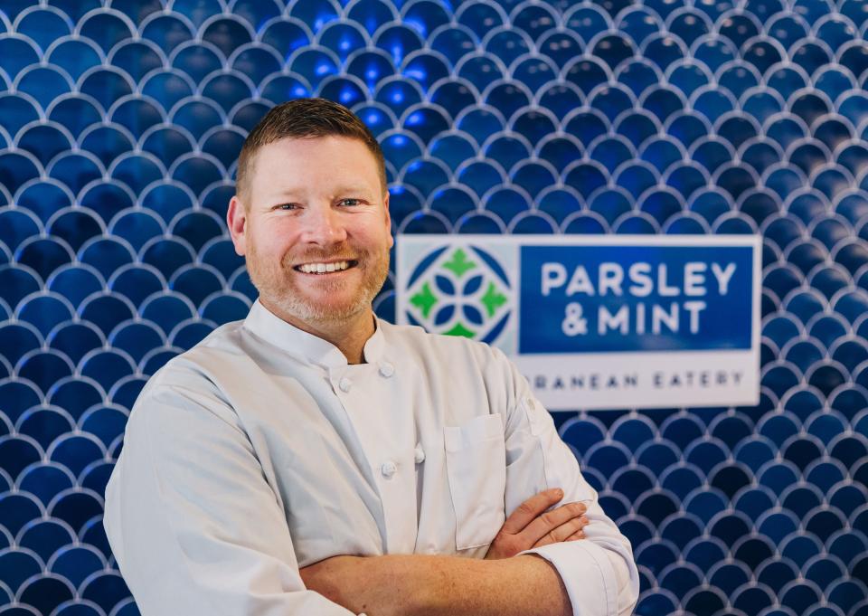 Paul Ryll has reopened the Parsley & Mint Mediterranean Eatery in downtown Greenville as a full-service restaurant. He is the owner and executive chef.