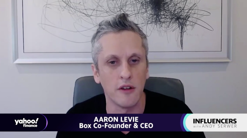 Box CEO Aaron Levie appears on "Influencers with Andy Serwer." 