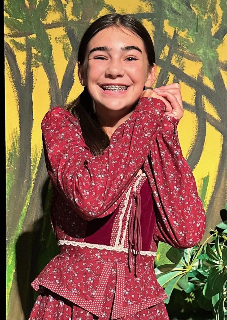 Mia Nadeau stars as Little Red Riding Hood in the Academy Playhouse's "Little Red Riding Hood."