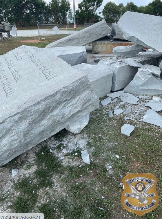 The Georgia Bureau of Investigation tweeted about the Georgia Guildstones on July 6, 2022, "For safety reasons, the structure has been completely demolished.