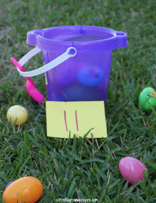 17) Preschooler Egg Counting Game