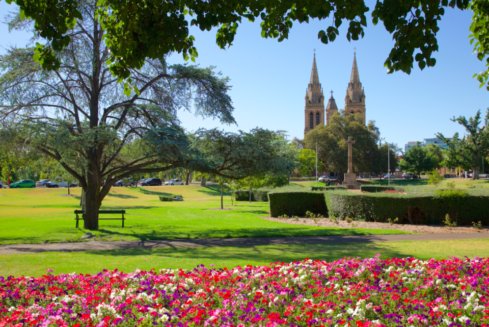<p>Adelaide in Australia just made it into the top ten Picture: Rex) </p>