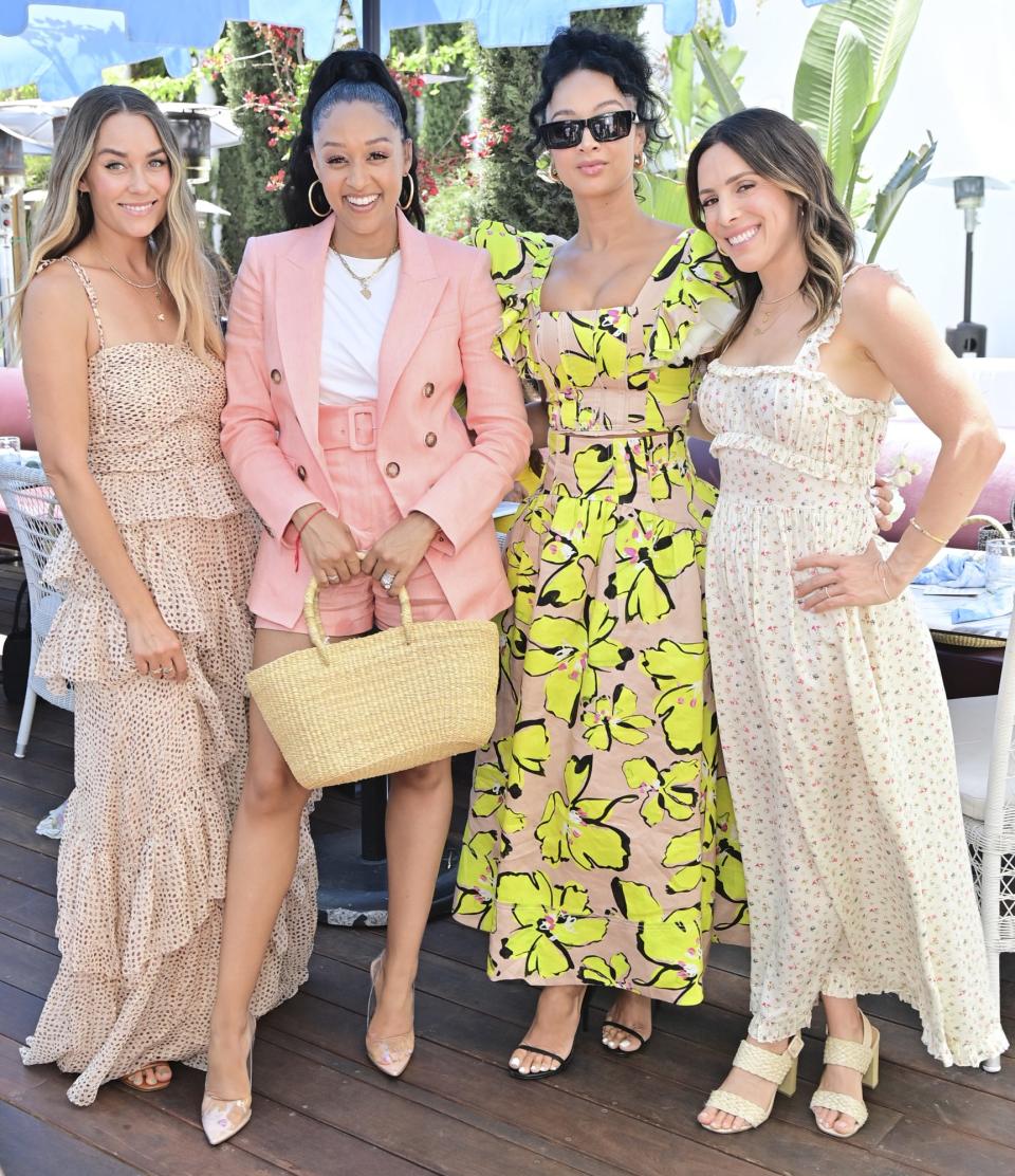 <p>Lauren Conrad, Tia Mowry, Draya Michele, and Hannah Skvarla get together at Issima at La Peer Hotel on May 6 to celebrate Mother's Day weekend with nonprofit, fair trade shop The Little Market.</p>