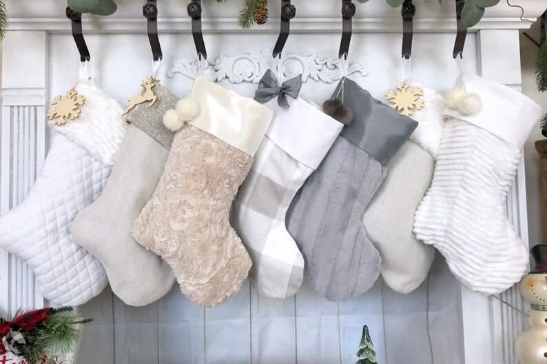 Personalized Fur Stockings