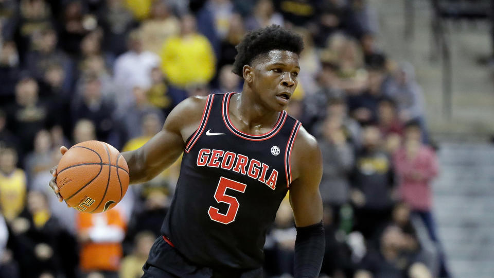 An explosive athlete, Anthony Edwards could be the top pick in the draft. (AP Photo/Jeff Roberson)