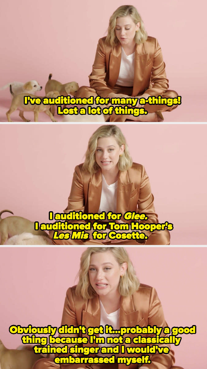 Lili says she auditioned for Glee and Cosette in Les Mis