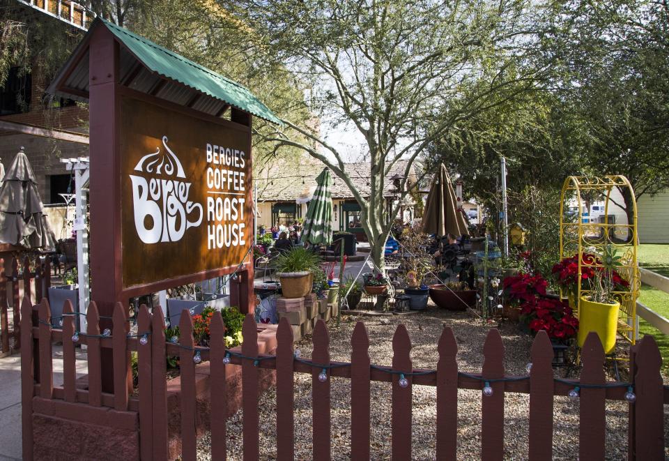 This is Bergies Coffee Roast House in downtown Gilbert, February 2, 2017.