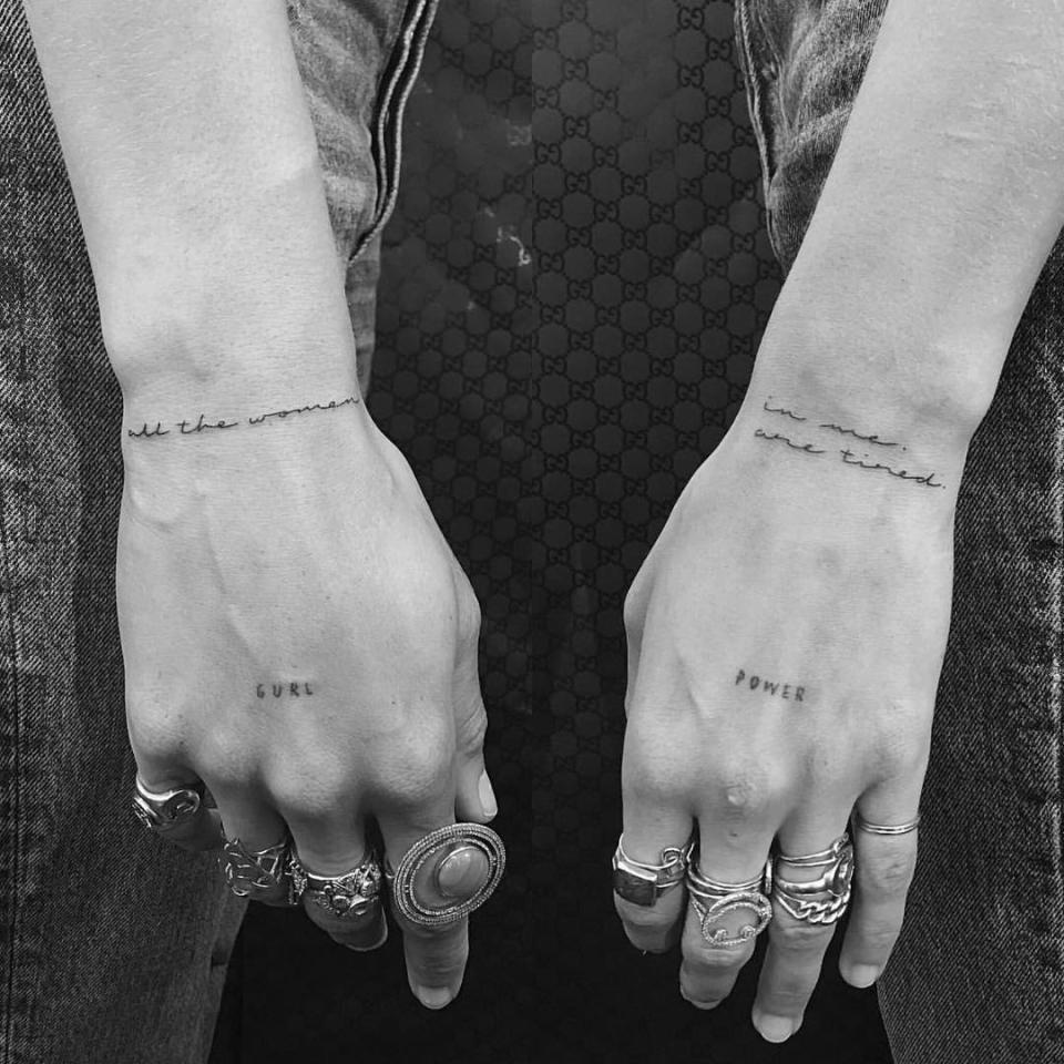 Adwoa Aboah’s Tiny Wrist Tattoos