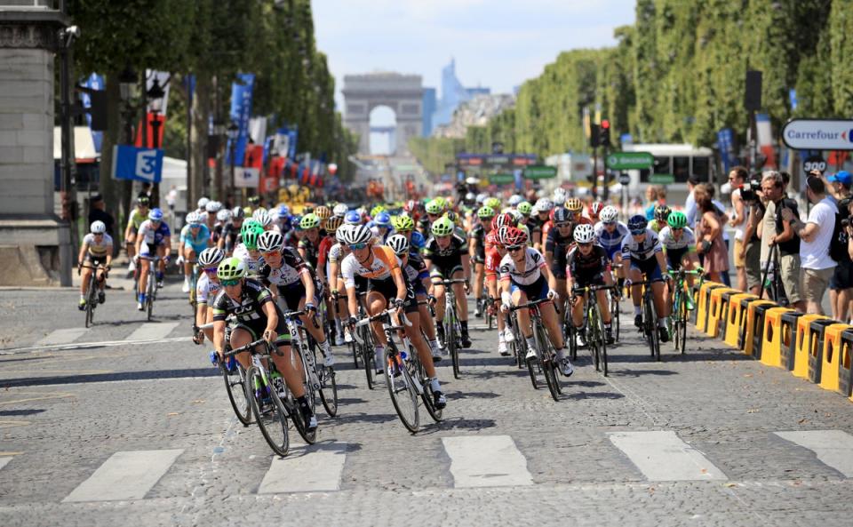 The first Tour de France Femmes will start on the Champs-Elysees on July 24 (John Walton/PA) (PA Archive)