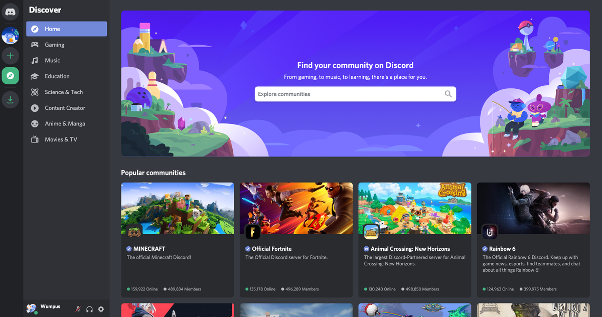 Discord includes public and private servers that you can join to start chatting with other users (Discord)