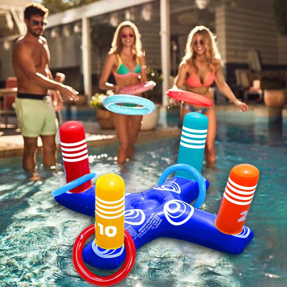 Inflatable Pool Ring Toss Pool Game