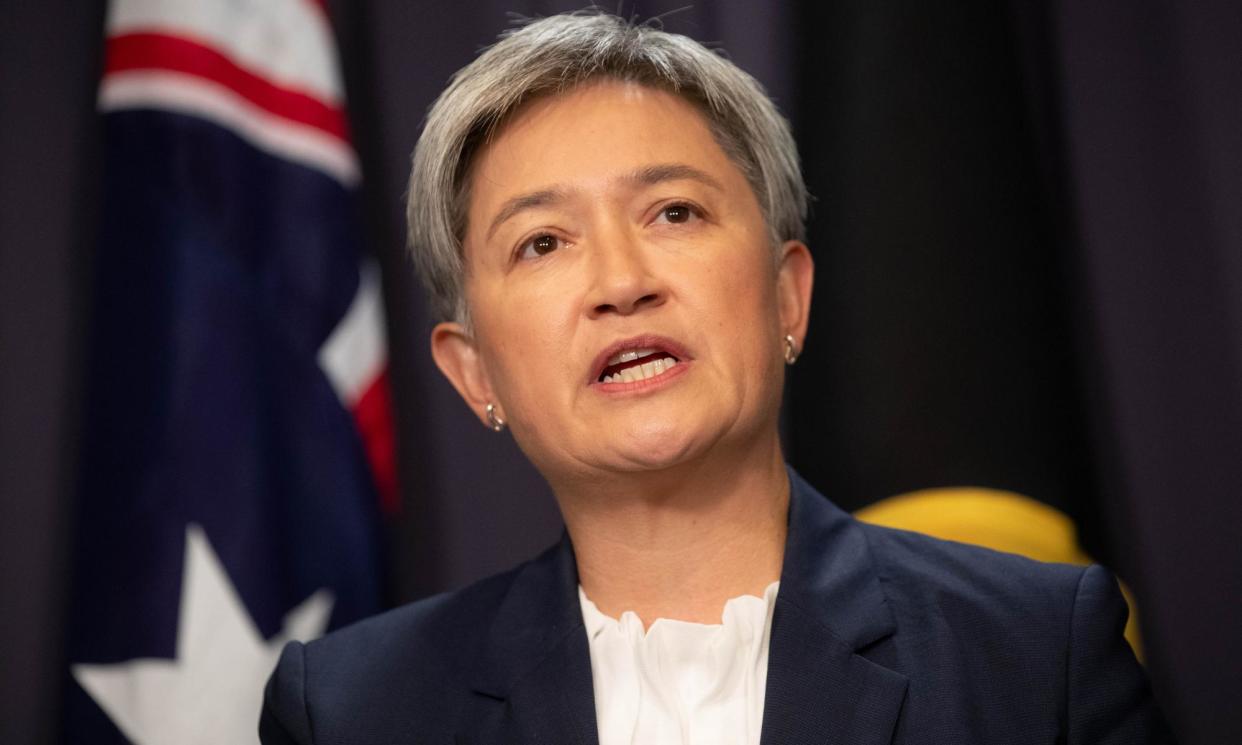 <span>Penny Wong has told an ANU National Security College conference that a two-state solution is ‘the only hope to break the endless cycle of violence’ in the Middle East.</span><span>Photograph: Mike Bowers/The Guardian</span>