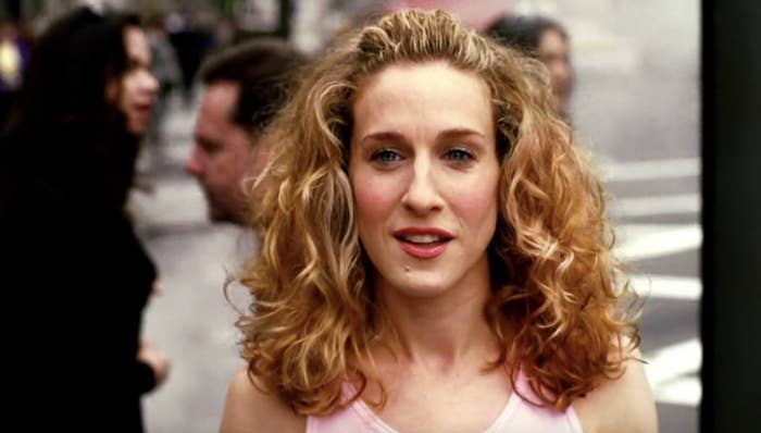 closeup of carrie bradshaw