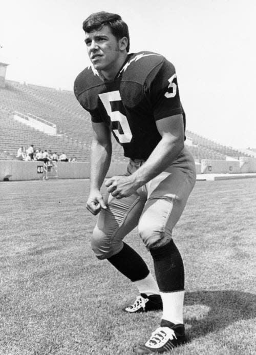 Nick Saban, who played safety for Kent State from 1970-72, poses for an undated photo.