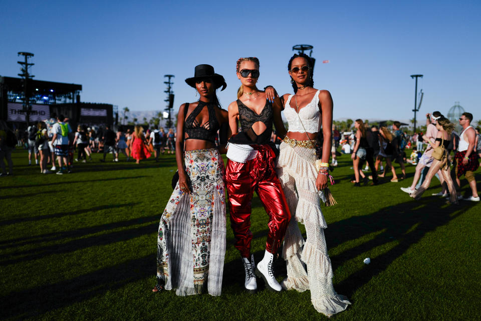 Coachella White Combat Boots