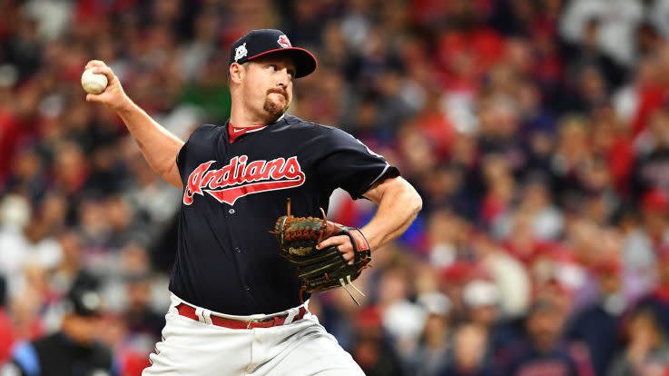 The Rockies have reportedly reached an agreement with free agent reliever Bryan Shaw. (AP)