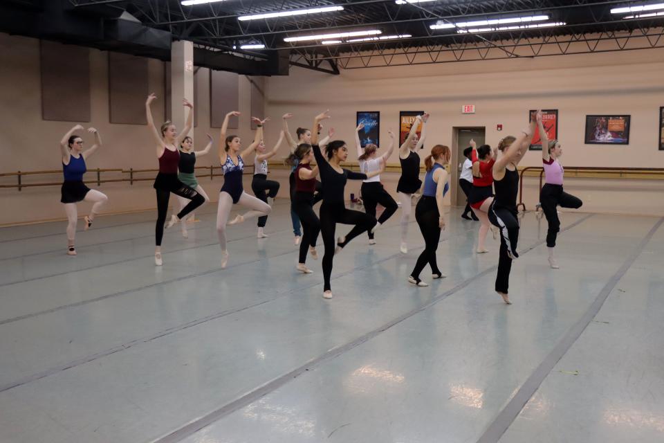 The cast of Lone Star Ballet's "The Nutcracker" rehearses for the upcoming performances, Dec. 9-11 at the Amarillo Civic Center Auditorium.