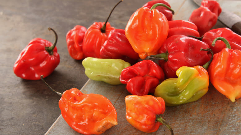 Scotch bonnet peppers