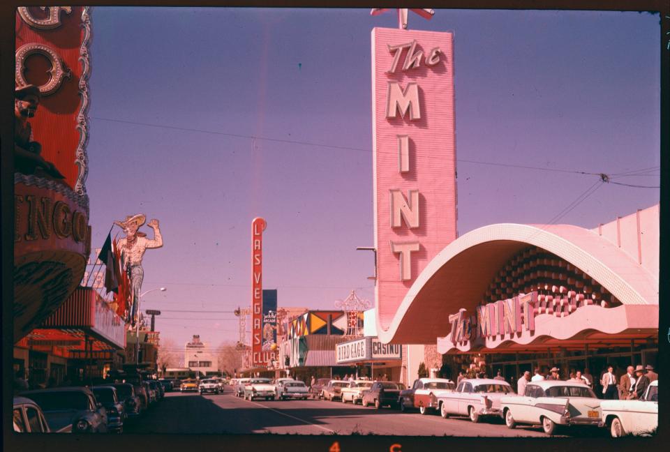 Stores on Fremont Street in Las Vegas.