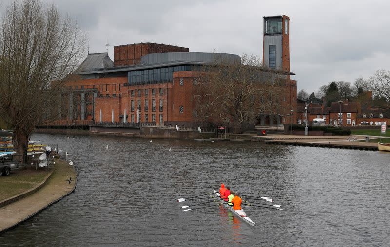 FILE PHOTO: The Royal Shakespeare Company's theatre complex is seen in Stratford-upon-Avon