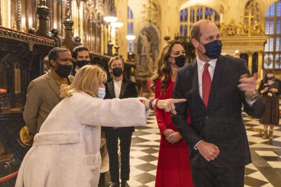 William talking to Kate Garraway (Heathcliff O’Malley/PA) (PA Wire)